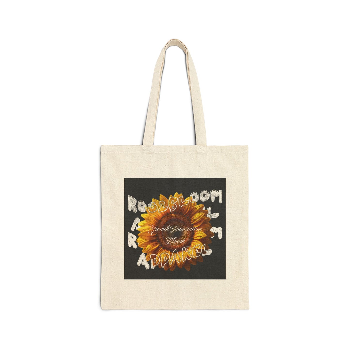 Sunflower of Warmth Cotton Canvas Tote Bag