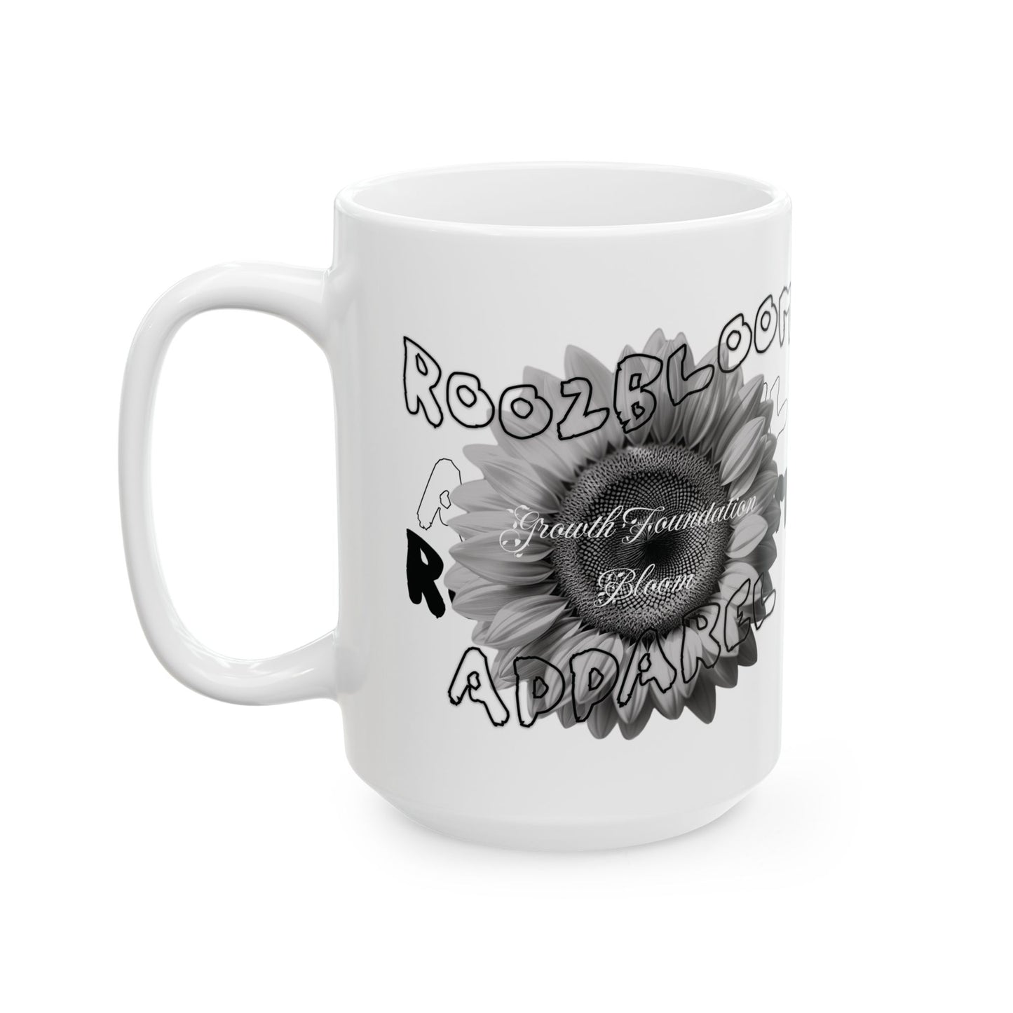Sunflower of Warmth Ceramic Mug (White)