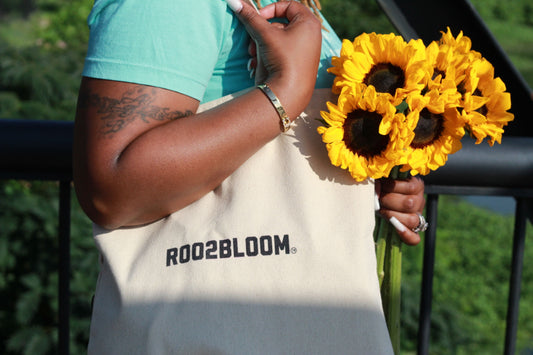 Sunflower of Warmth Cotton Canvas Tote Bag